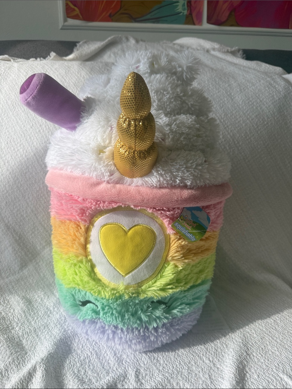 Squishable Rainbow Unicorn Plush Stuffed Toy - Multi